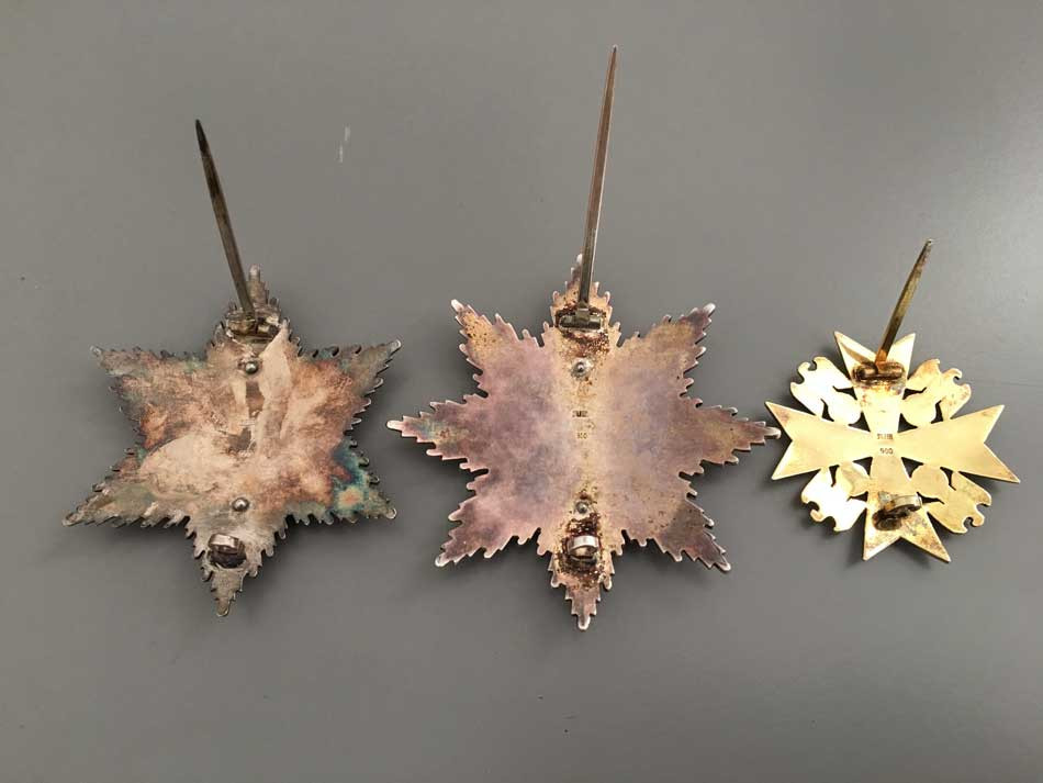 Figure 14: German Eagle Order 2nd Grade, Grand Cross Star and Star to the Merit Cross revers